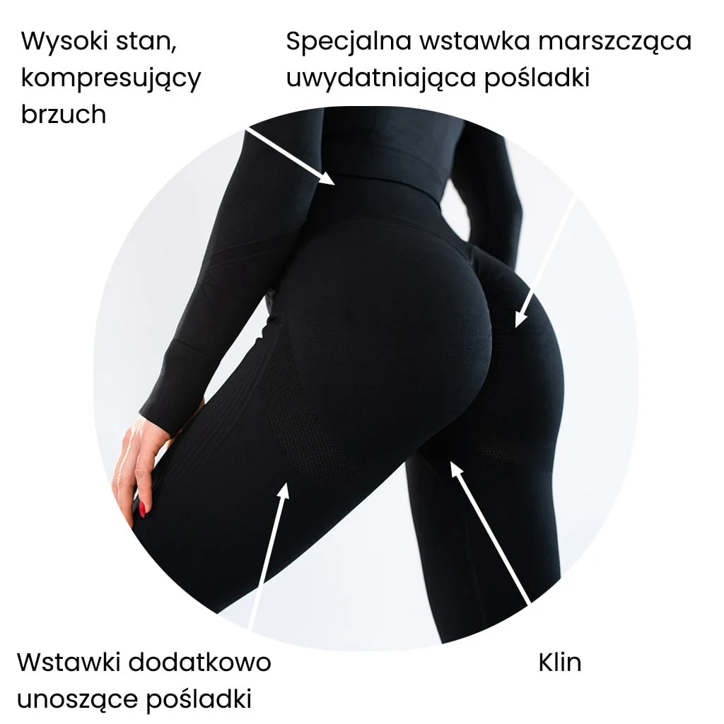 legginsy push up black